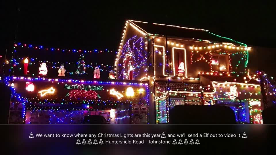 Christmas Lights - Huntersfield Road Johnstone