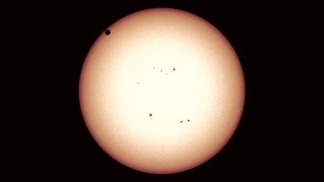 Venus transiting the Sun