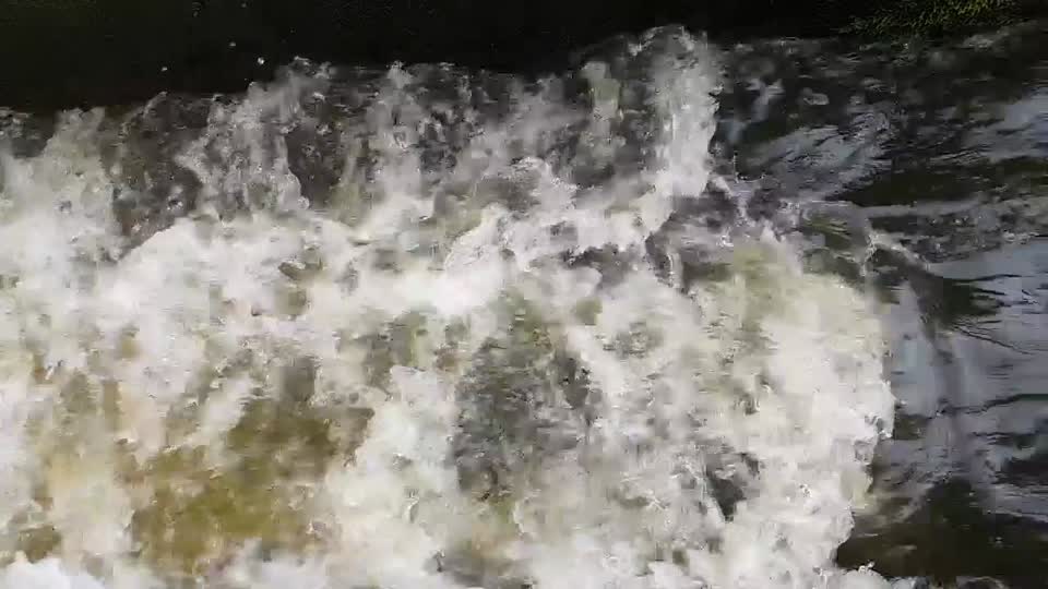 Slow motion water flowing