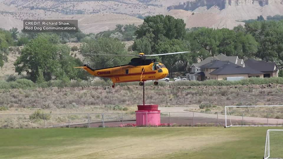 Helicopter Support on Bear Fire