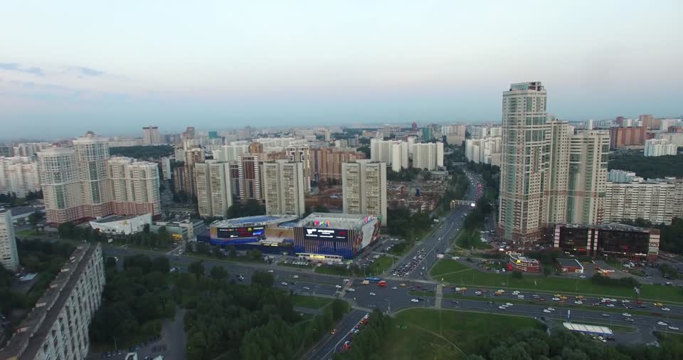 Moscow ulitsa Lobachevskogo oblique aerial