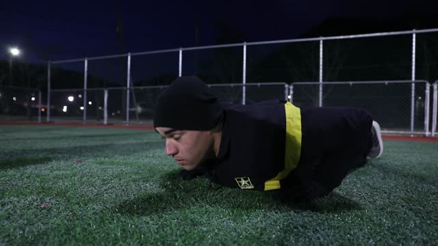 Soldiers participate in ACFT training as part of Thunder Academy