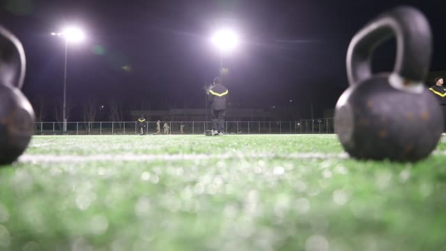 Soldiers participate in ACFT training as part of Thunder Academy