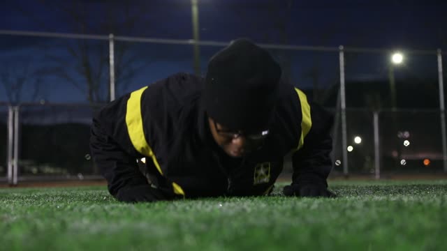 Soldiers participate in ACFT training as part of Thunder Academy