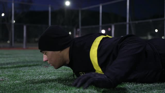 Soldiers participate in ACFT training as part of Thunder Academy
