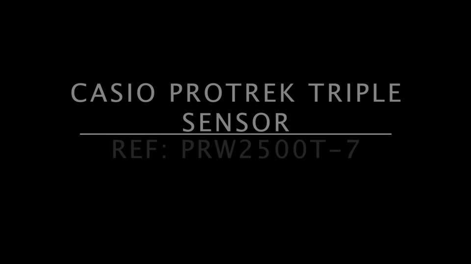 Casio Pro Trek Triple Sensor Mens Watch Review Model PRW2500T