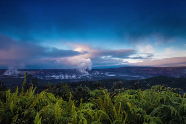 Timelapse of Kīlauea from Volcano House, 11.23.18