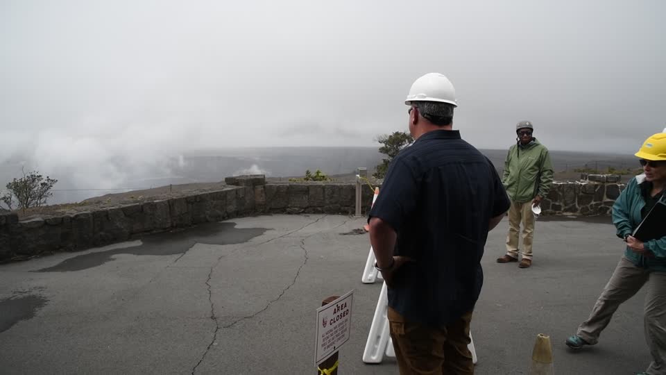 Secretary Bernhardt outside Jaggar Museum 5.30.2019