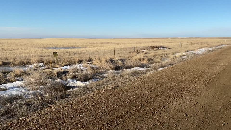 Sequence 6 W on county road to NW access road