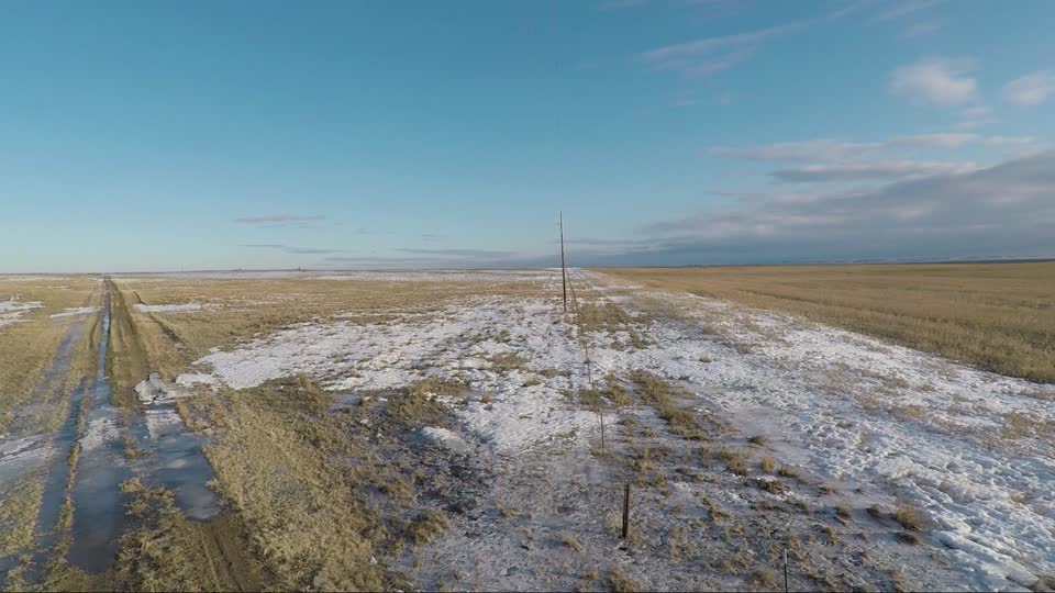 Overhead 2  Looking north along fence line