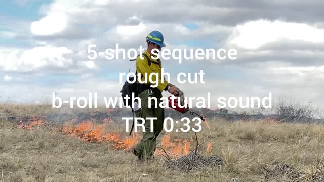 Drip torch - 5 shot sequence
