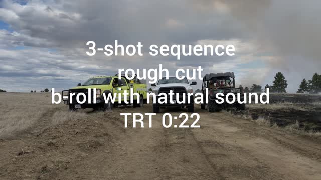Firefighters social distancing in vehicles - 3 shot sequencet