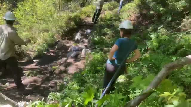 2020 snow lakes trail work