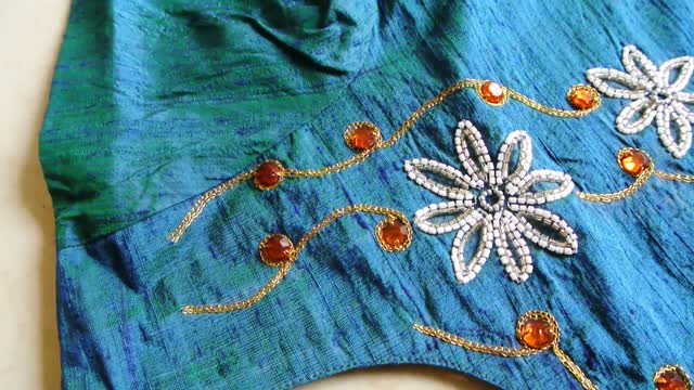 Zardozi hand embroidery