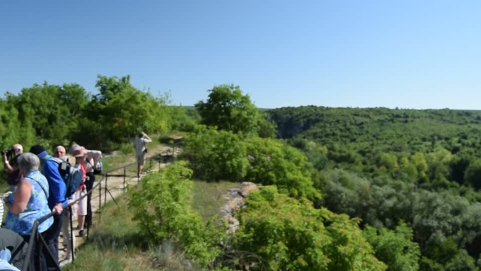 Ruse, (Rousse). Ivanovo Bulgaria. The Rock-hewn Churches of Ivanovo. We took the longer, but less steep route up and admired the view on the way. Info below.