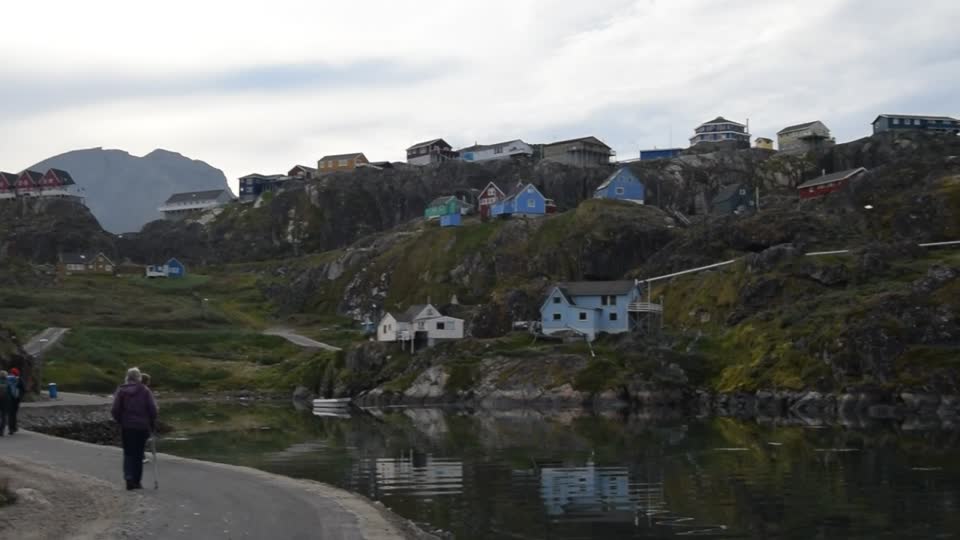 Greenland. Sisimiut. Video.