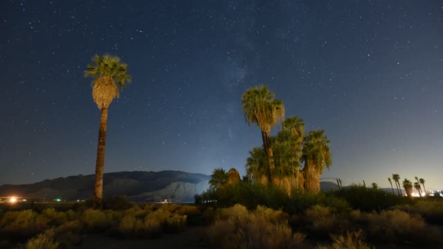 The Milky Way over the Oasis of Mara