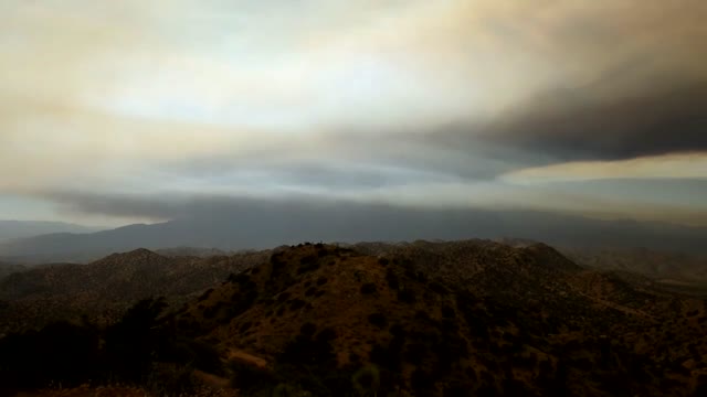 Smoke from the Apple Fire seen from Eureka Peak