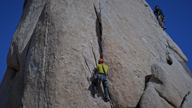 Rock Climbers in Hidden Valley Campground